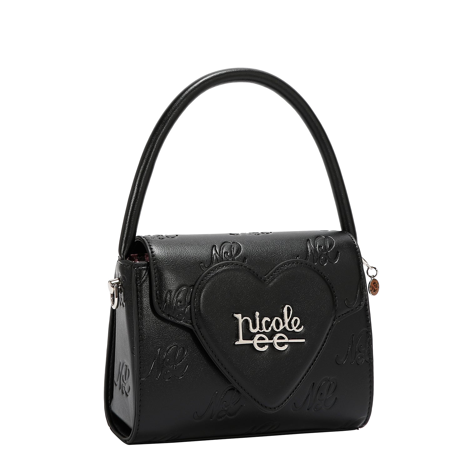 EMBOSSED NL CURVE SMALL TOP HANDLE BAG