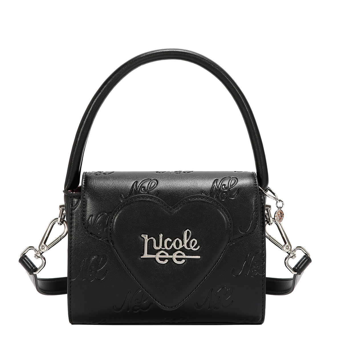 EMBOSSED NL CURVE SMALL TOP HANDLE BAG