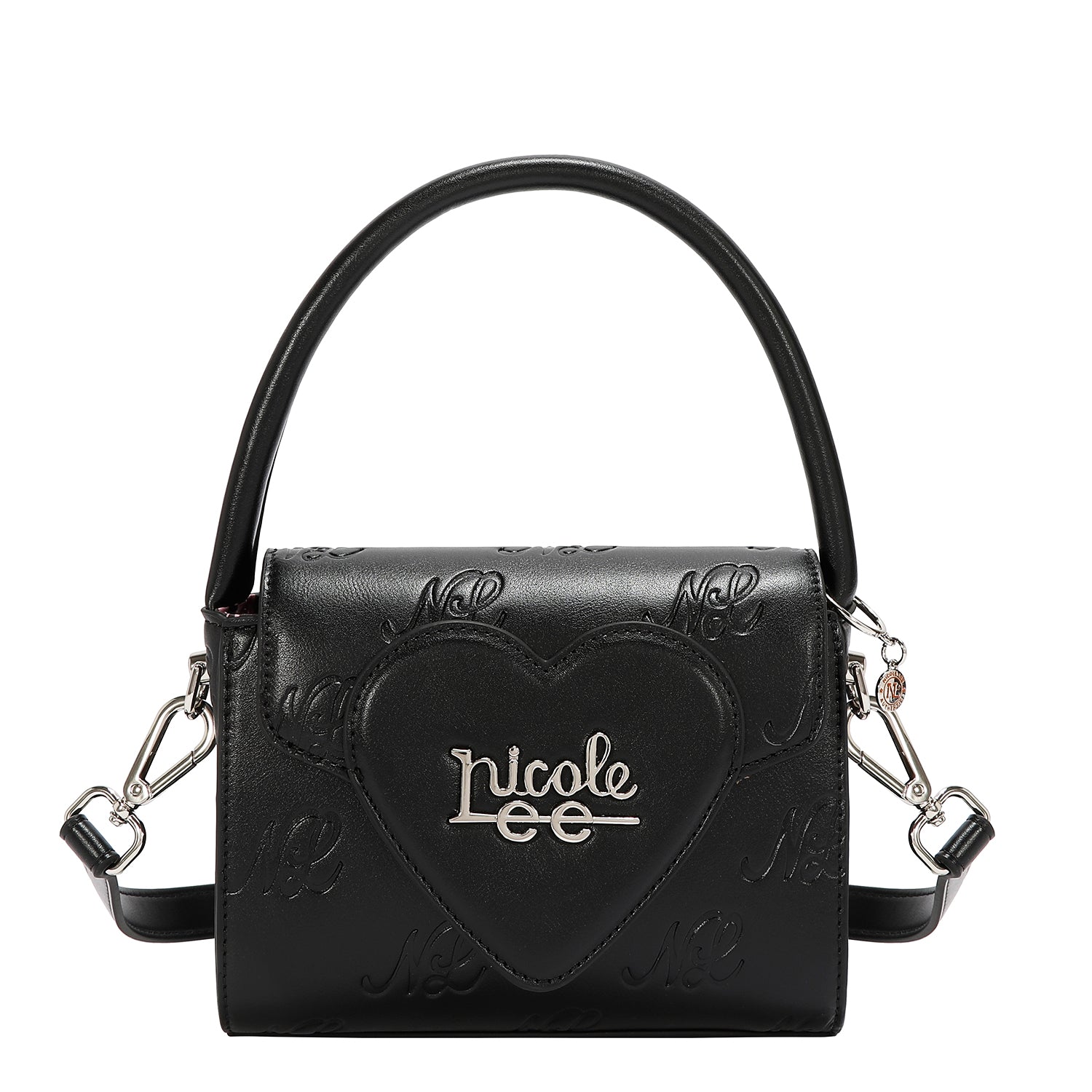 EMBOSSED NL CURVE SMALL TOP HANDLE BAG