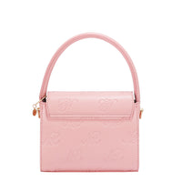 EMBOSSED NL CURVE SMALL TOP HANDLE BAG