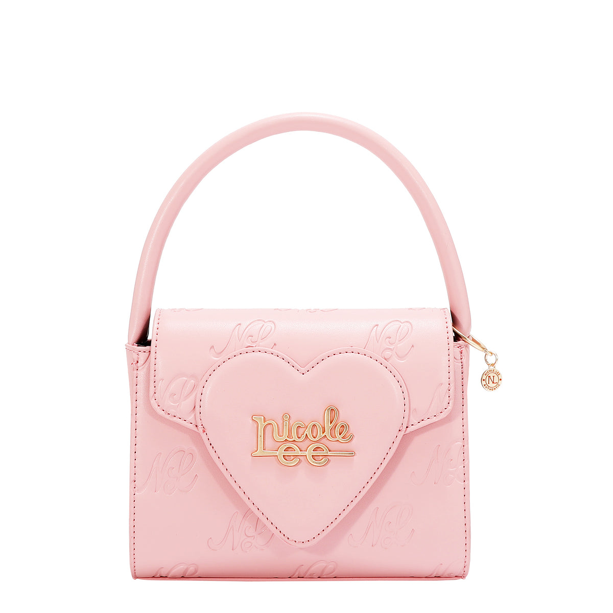 EMBOSSED NL CURVE SMALL TOP HANDLE BAG