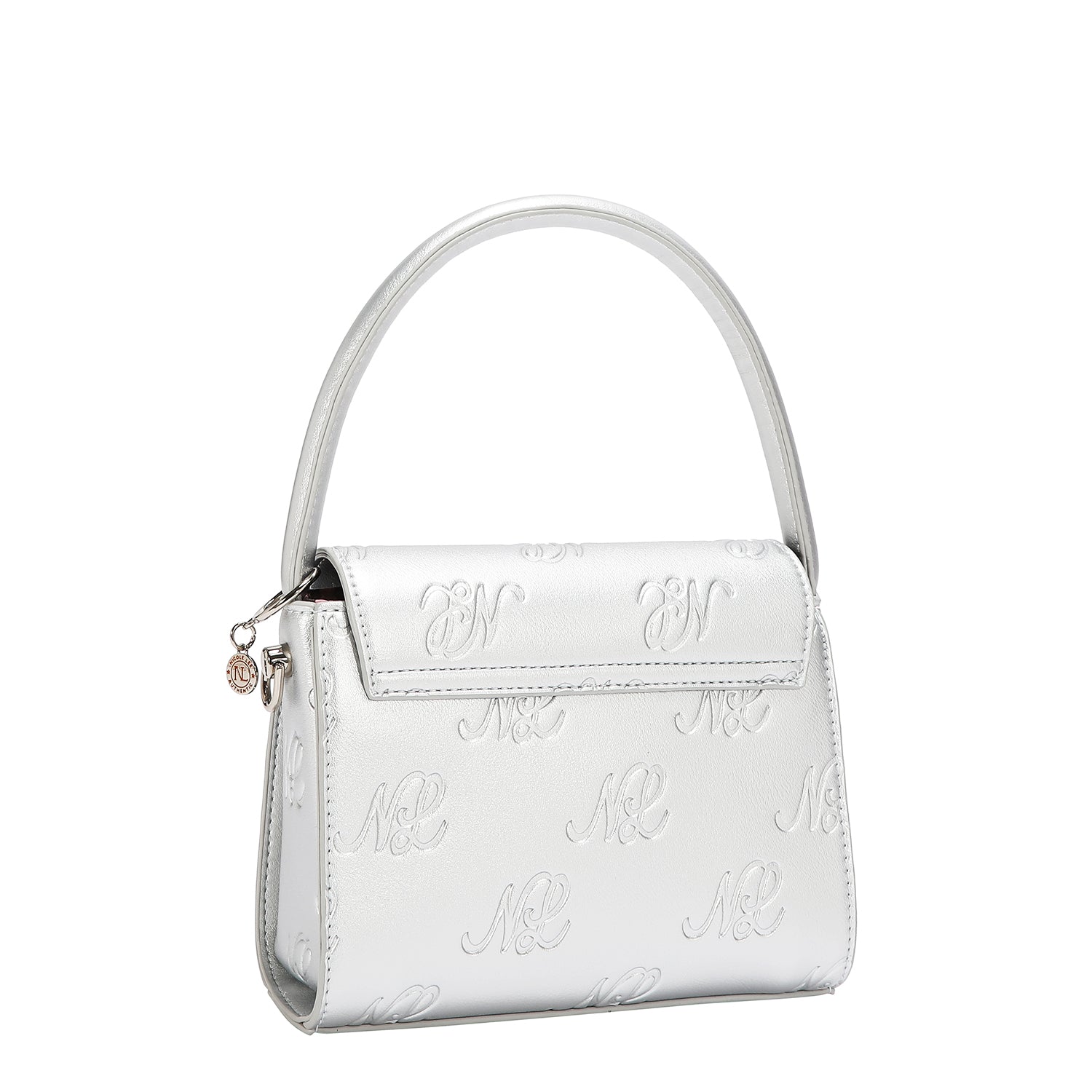 EMBOSSED NL CURVE SMALL TOP HANDLE BAG