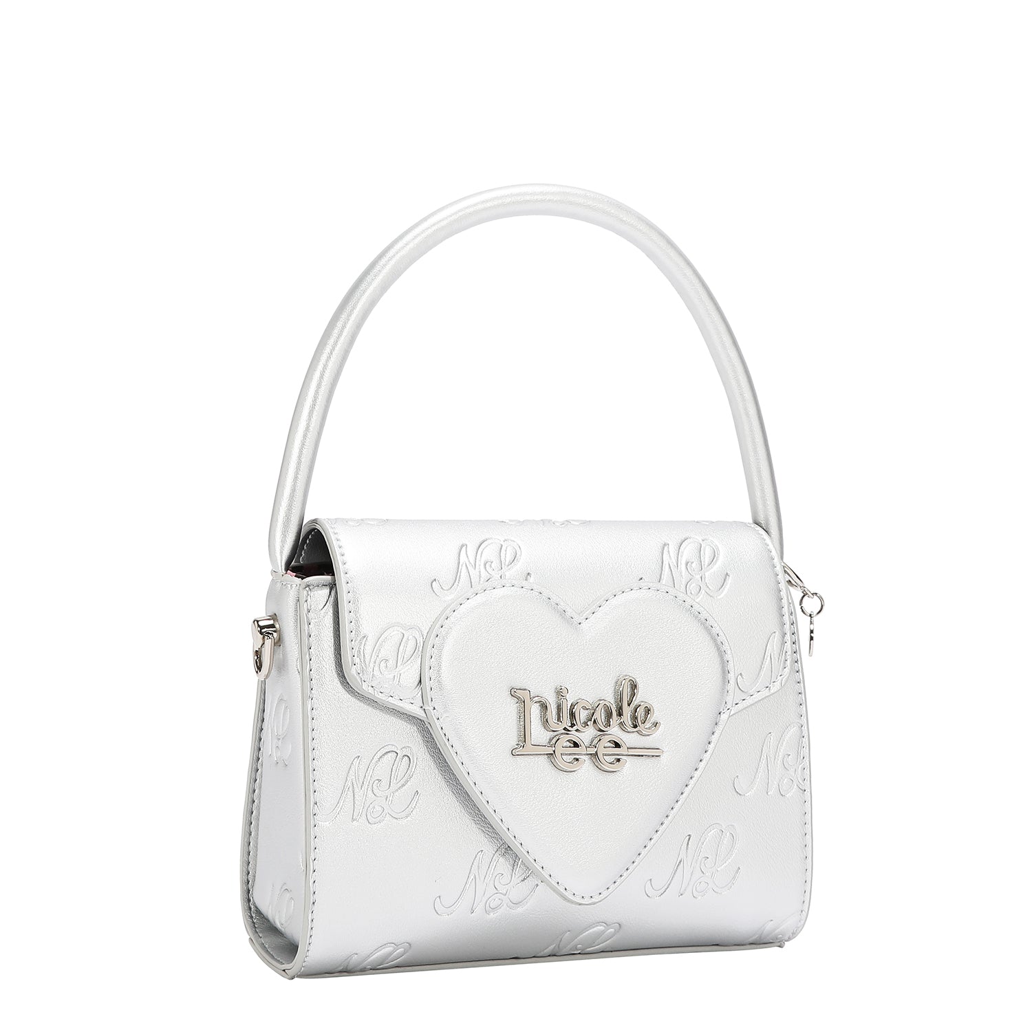 EMBOSSED NL CURVE SMALL TOP HANDLE BAG
