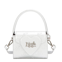 EMBOSSED NL CURVE SMALL TOP HANDLE BAG