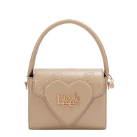 EMBOSSED NL CURVE SMALL TOP HANDLE BAG