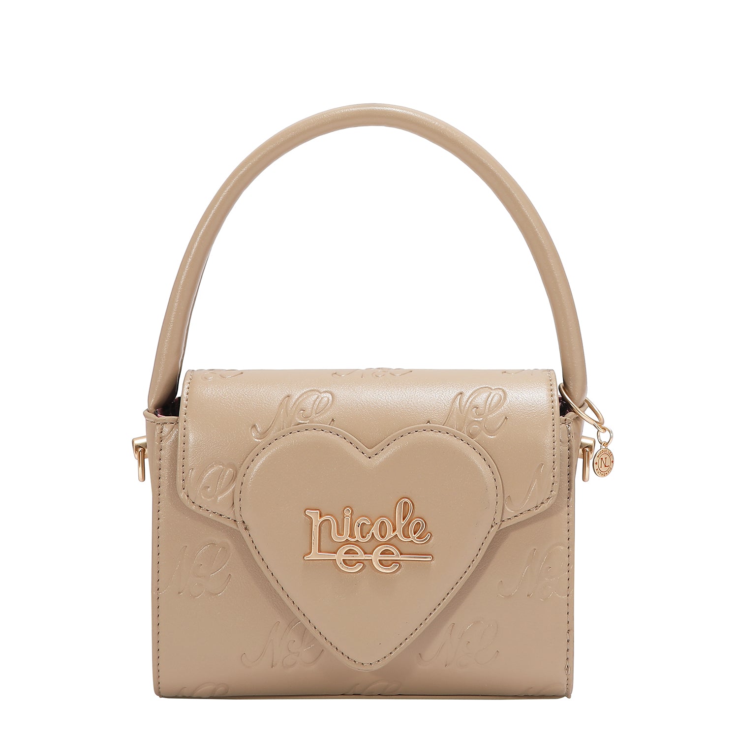 EMBOSSED NL CURVE SMALL TOP HANDLE BAG