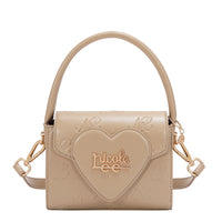 EMBOSSED NL CURVE SMALL TOP HANDLE BAG