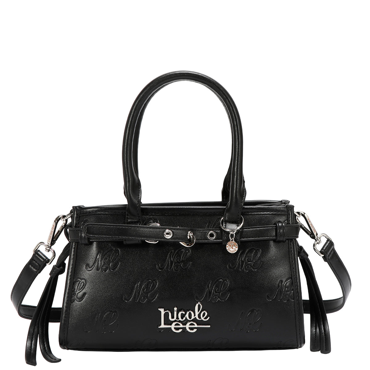 EMBOSSED NL CURVE SMALL TOTE BAG