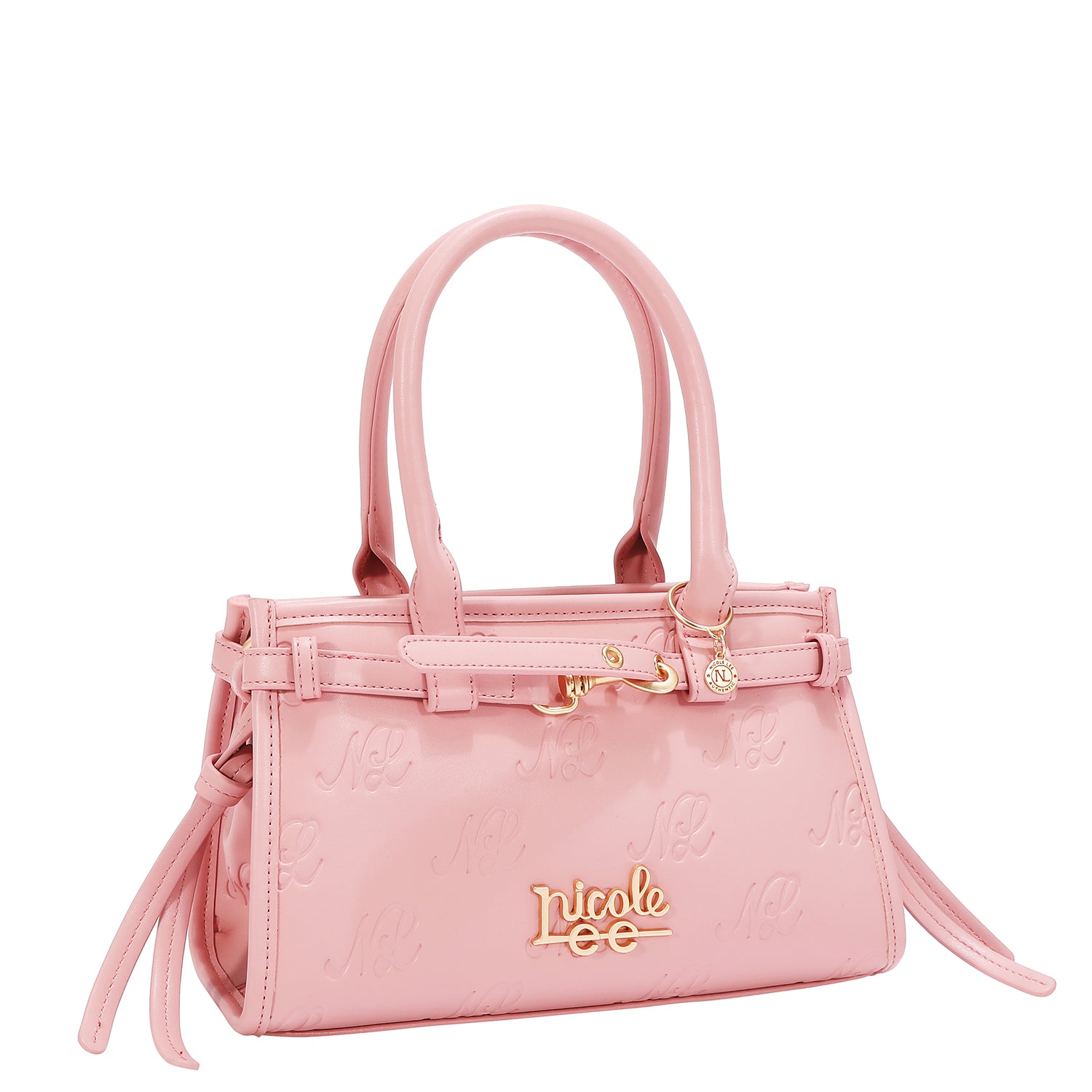 EMBOSSED NL CURVE SMALL TOTE BAG