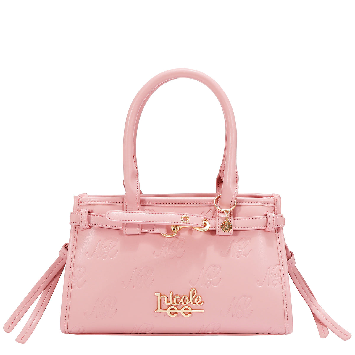 EMBOSSED NL CURVE SMALL TOTE BAG