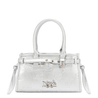 EMBOSSED NL CURVE SMALL TOTE BAG