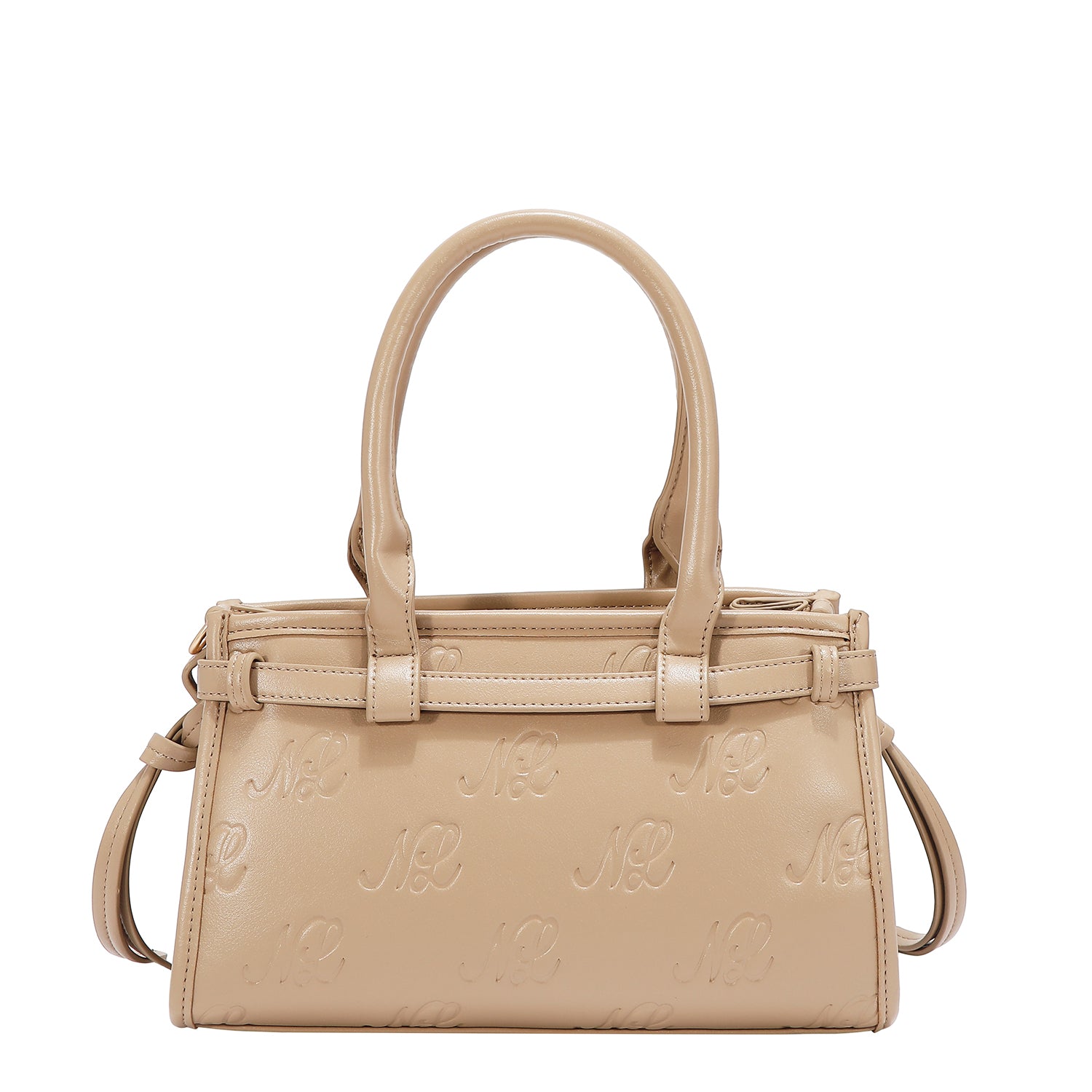 EMBOSSED NL CURVE SMALL TOTE BAG