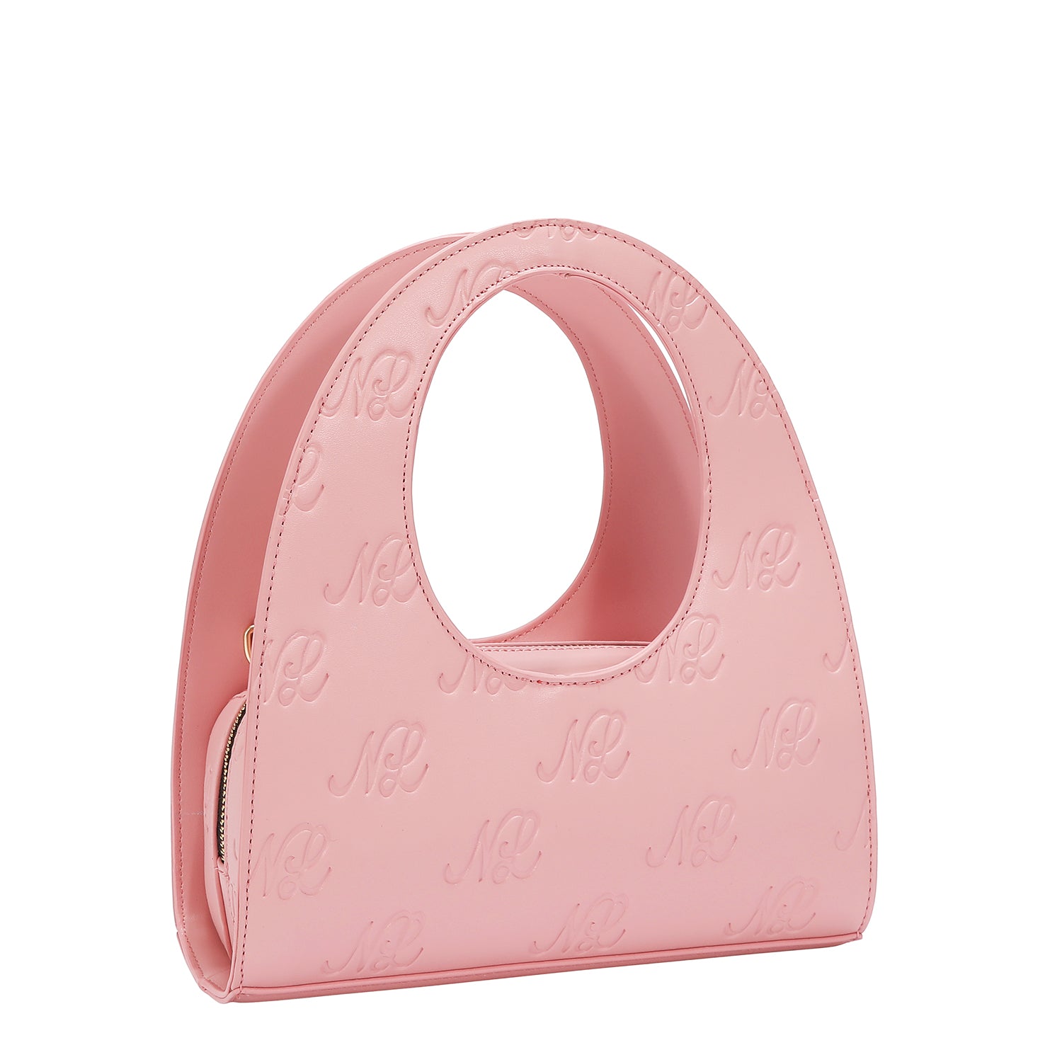 EMBOSSED NL CURVE  HANDBAG