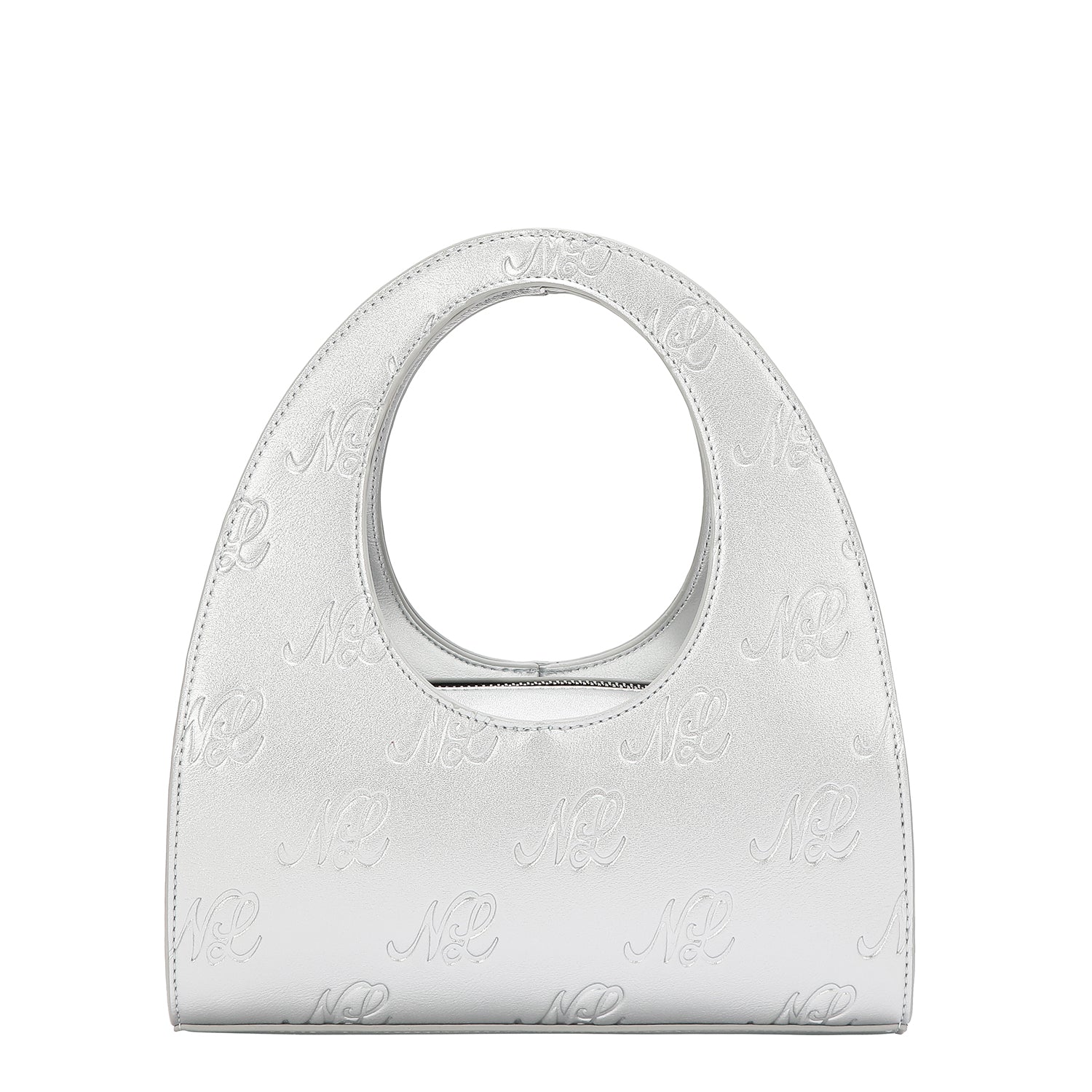 EMBOSSED NL CURVE  HANDBAG