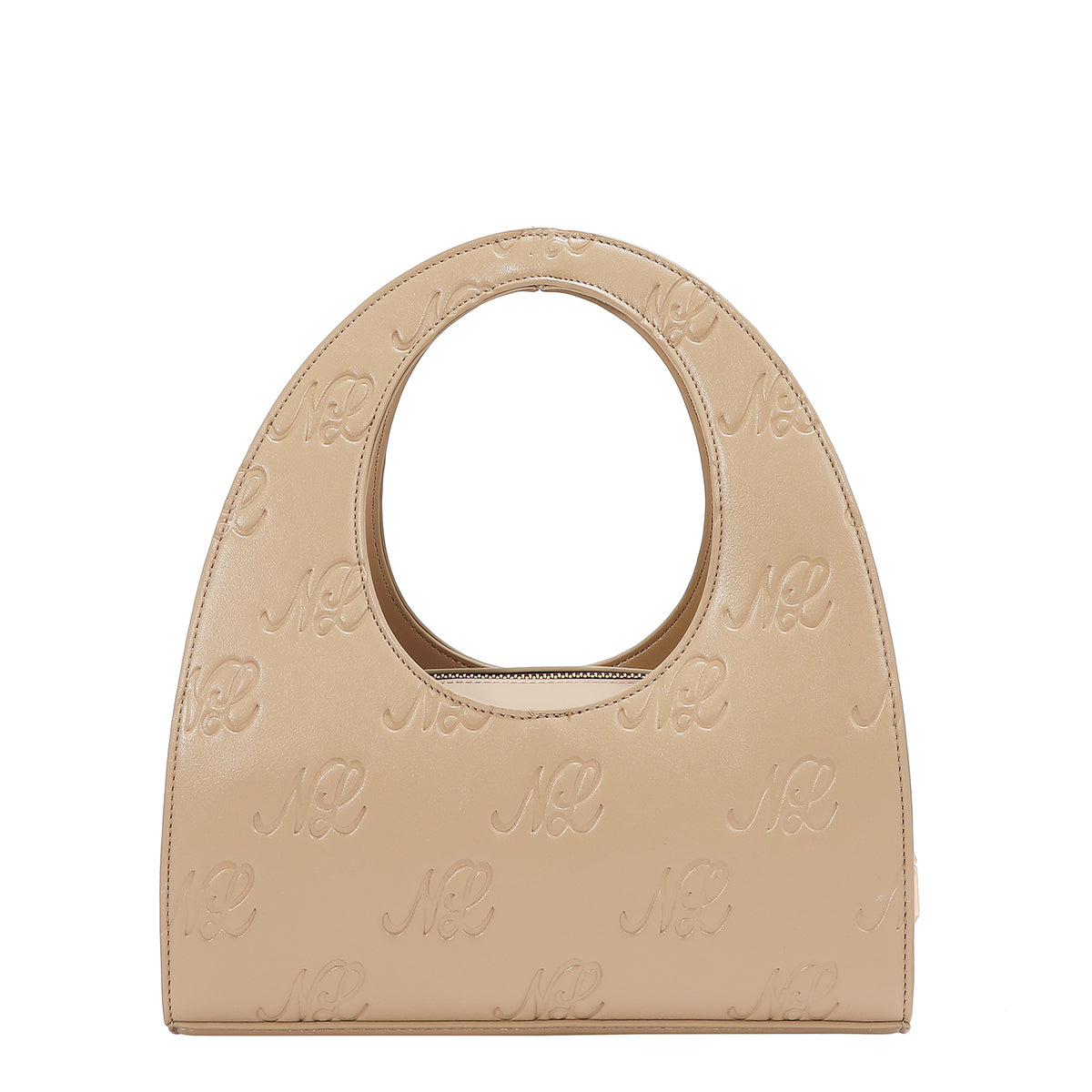 EMBOSSED NL CURVE  HANDBAG