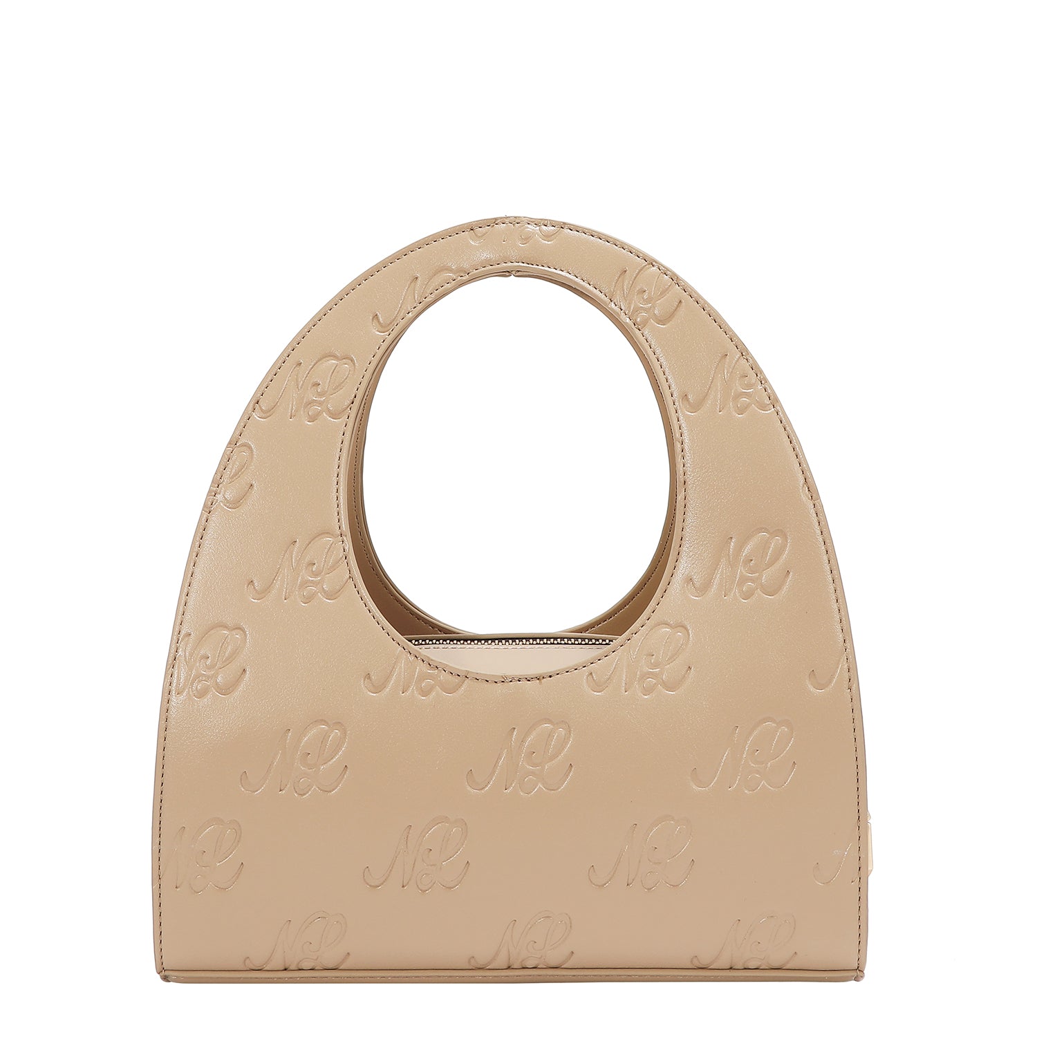EMBOSSED NL CURVE  HANDBAG