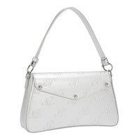 EMBOSSED NL CURVE FLAP SHOULDER BAG