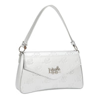 EMBOSSED NL CURVE FLAP SHOULDER BAG