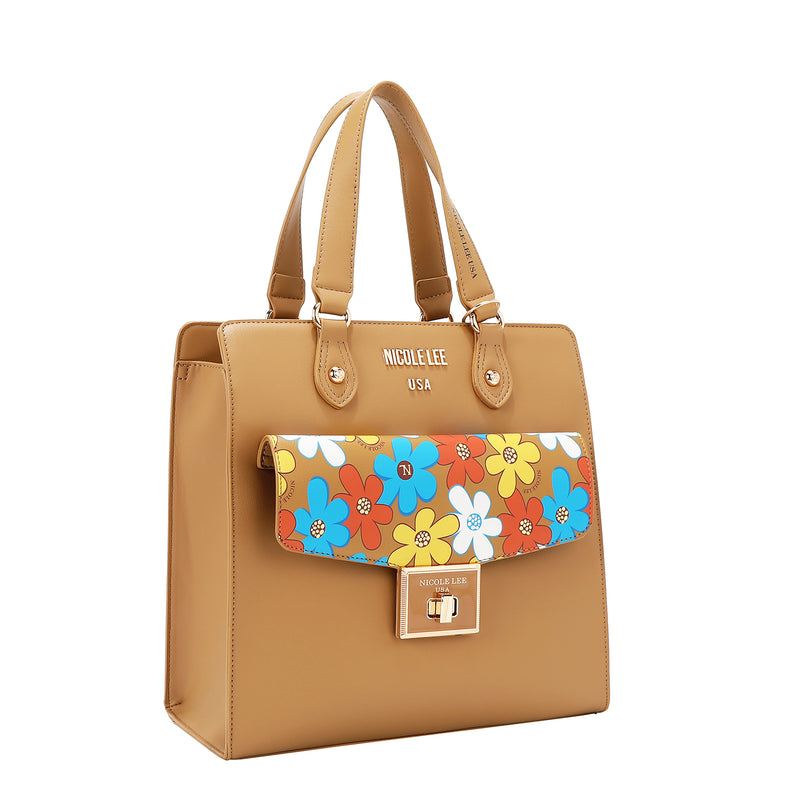 FLORAL POP TOTE BAG