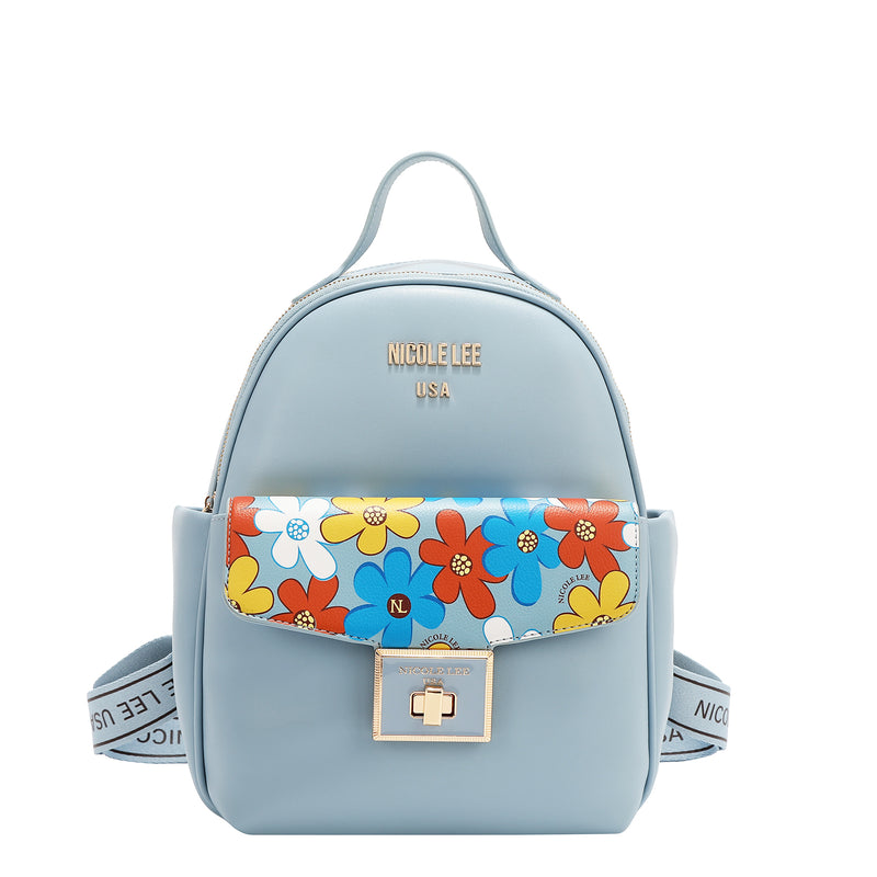 FLORAL POP FLAP BACKPACK