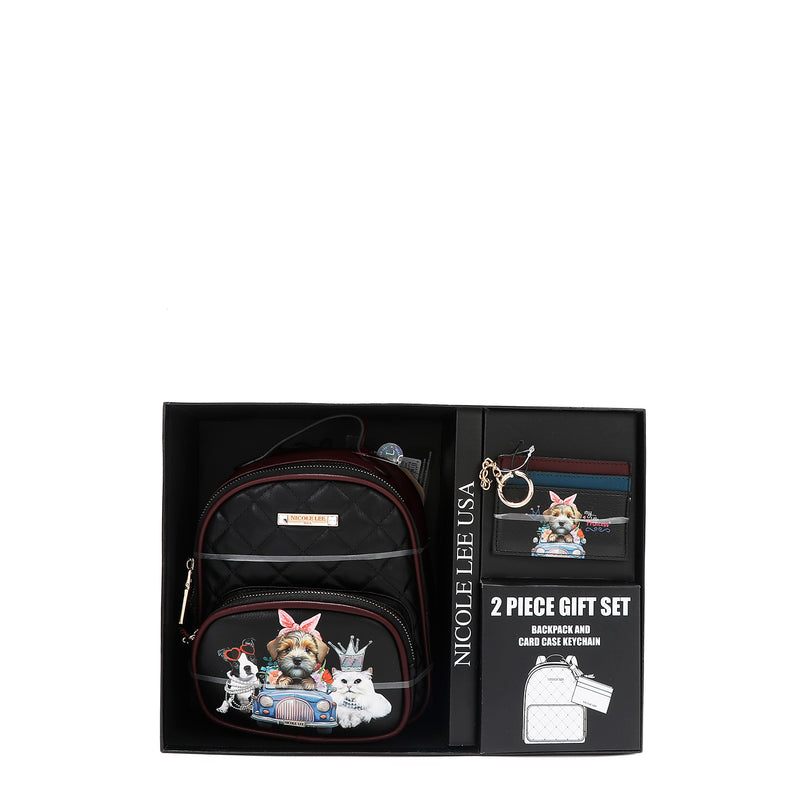 2 PIECE GIFT SET (Mini Backpack + Card Holder)