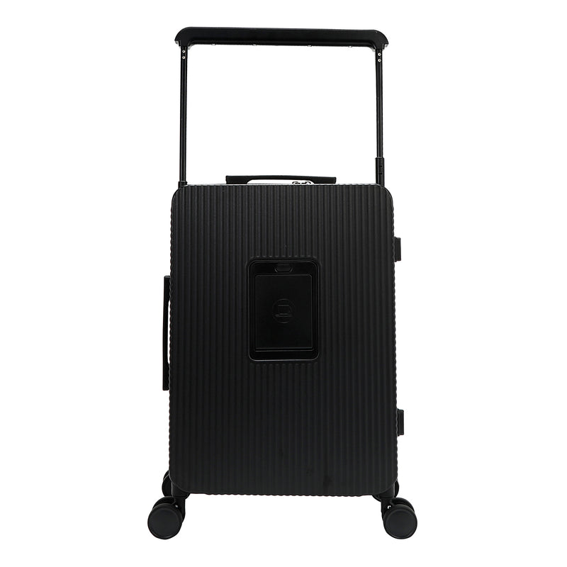 20" RIBBED CARRY-ON SUITCASE