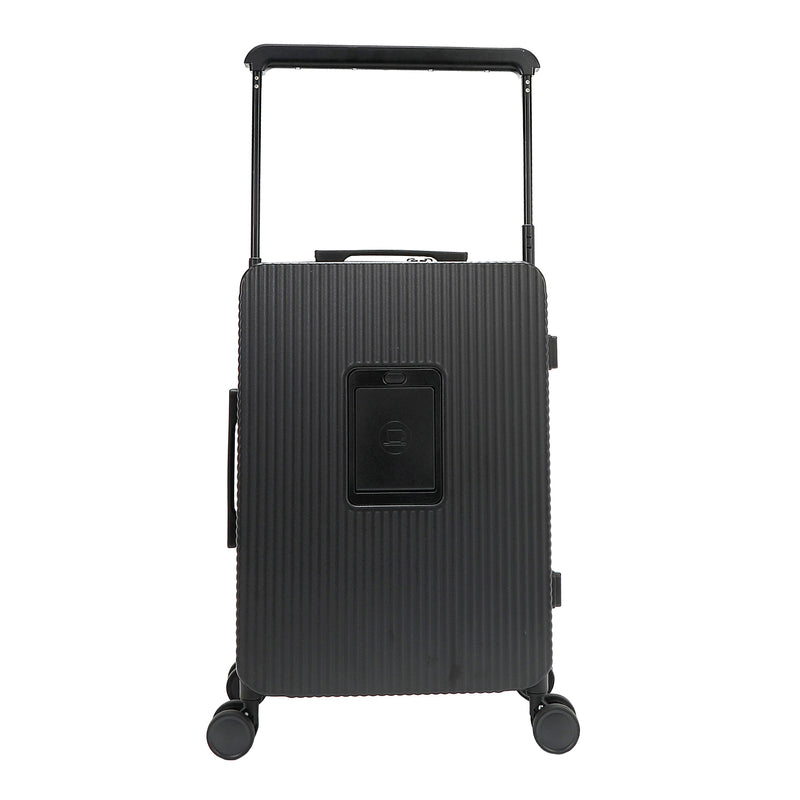 20" RIBBED CARRY-ON SUITCASE