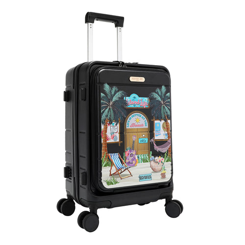 20" STRIPE CARRY-ON SUITCASE