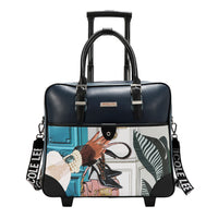 SQUARE ROLLING TRAVEL TOTE