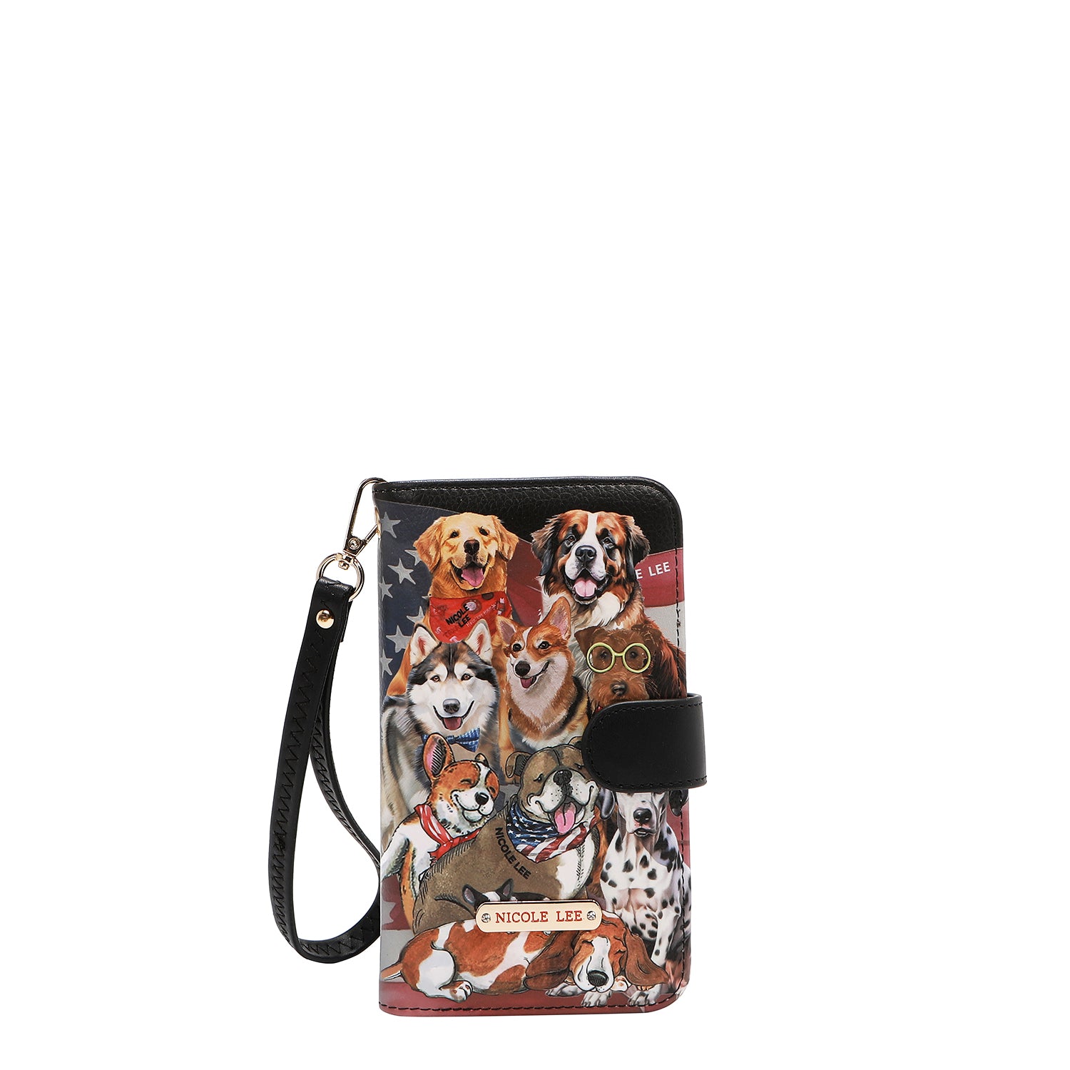 NL SIGNATURE PHONE CASE AND WALLET WRISTLET