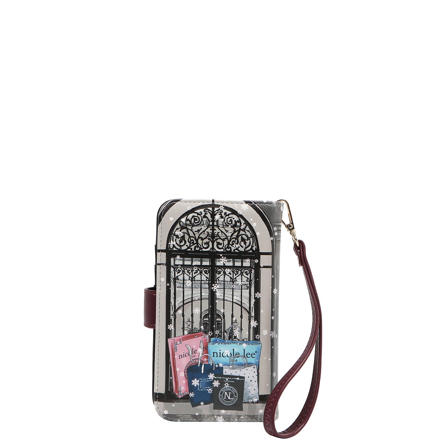 NL SIGNATURE PHONE CASE AND WALLET WRISTLET