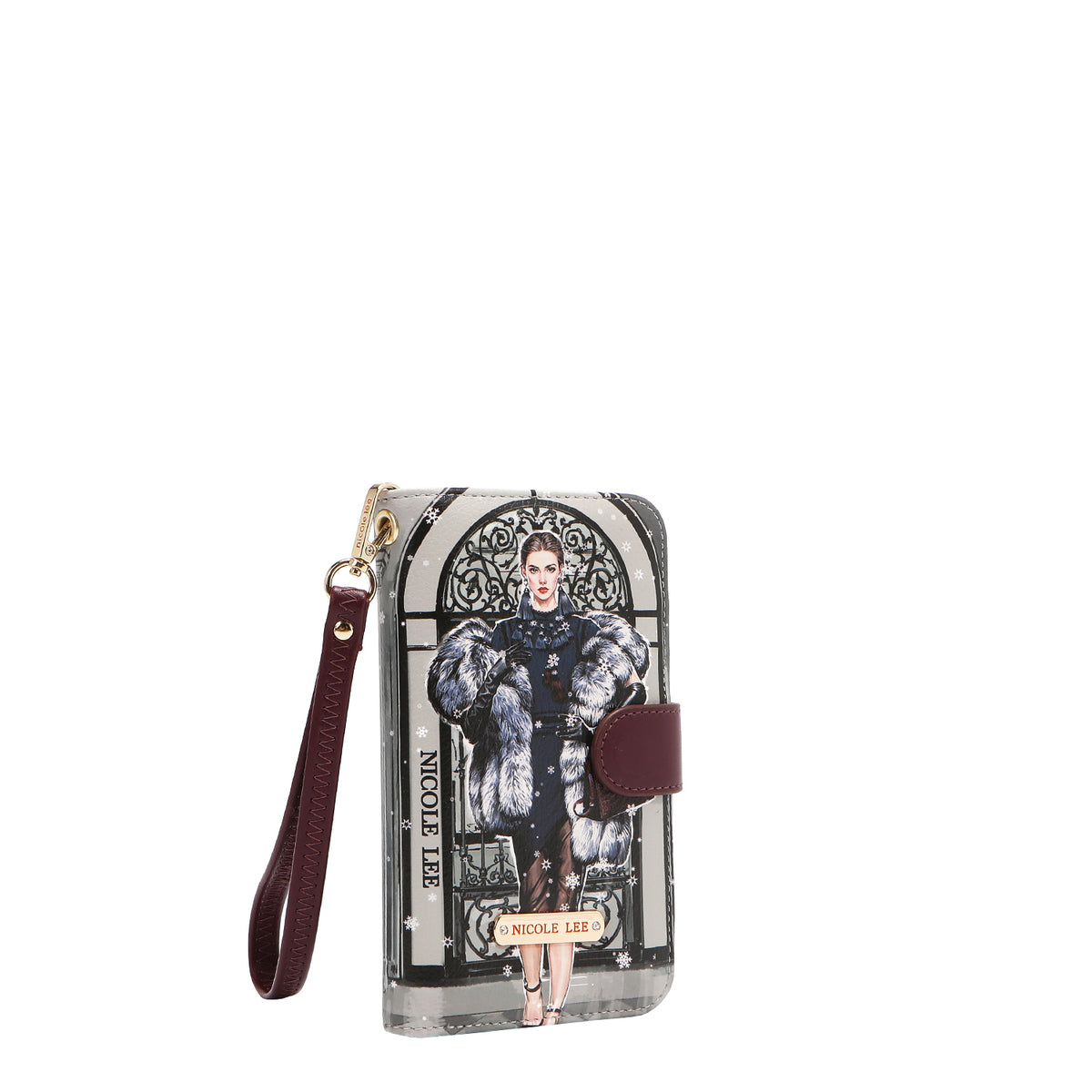 NL SIGNATURE PHONE CASE AND WALLET WRISTLET