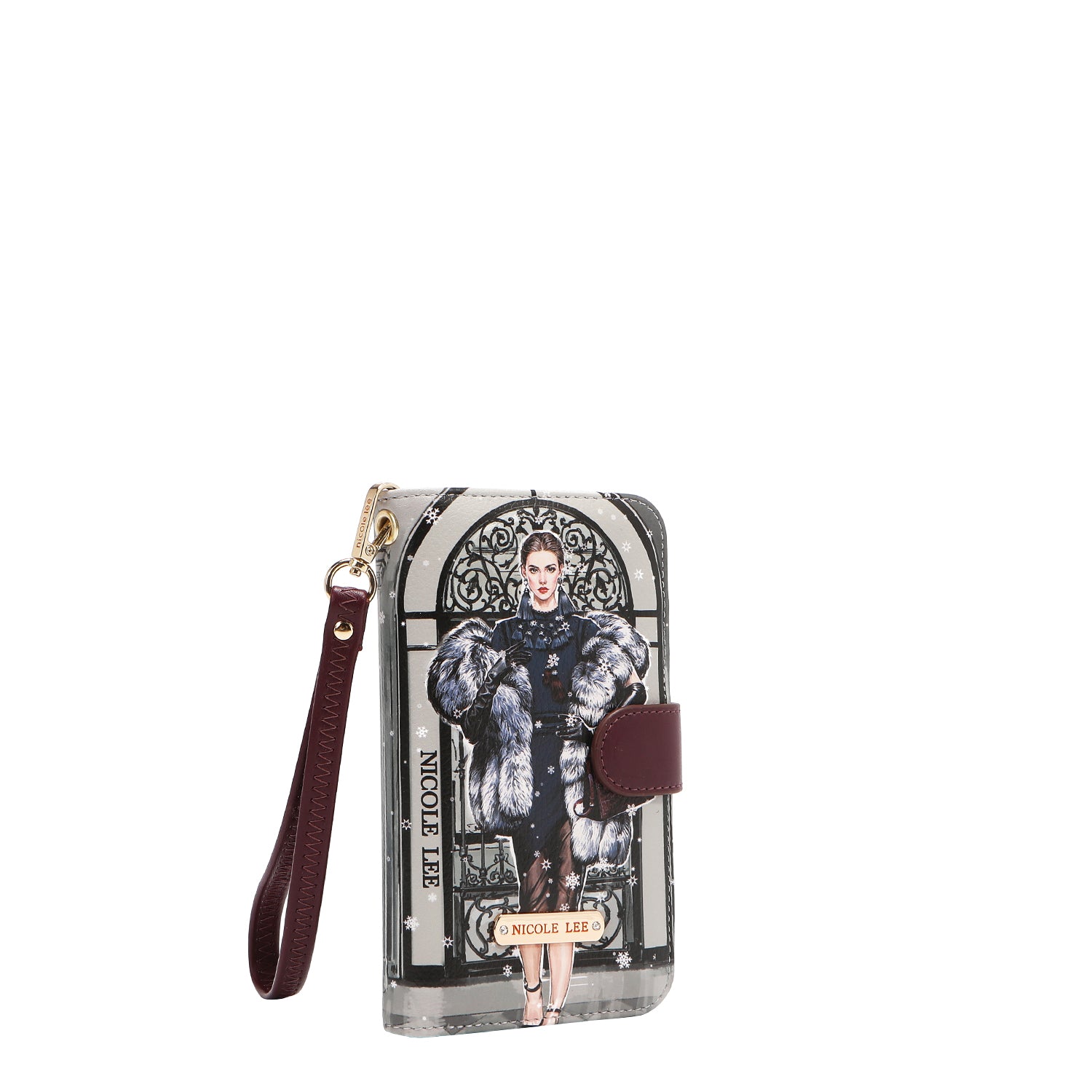 NL SIGNATURE PHONE CASE AND WALLET WRISTLET