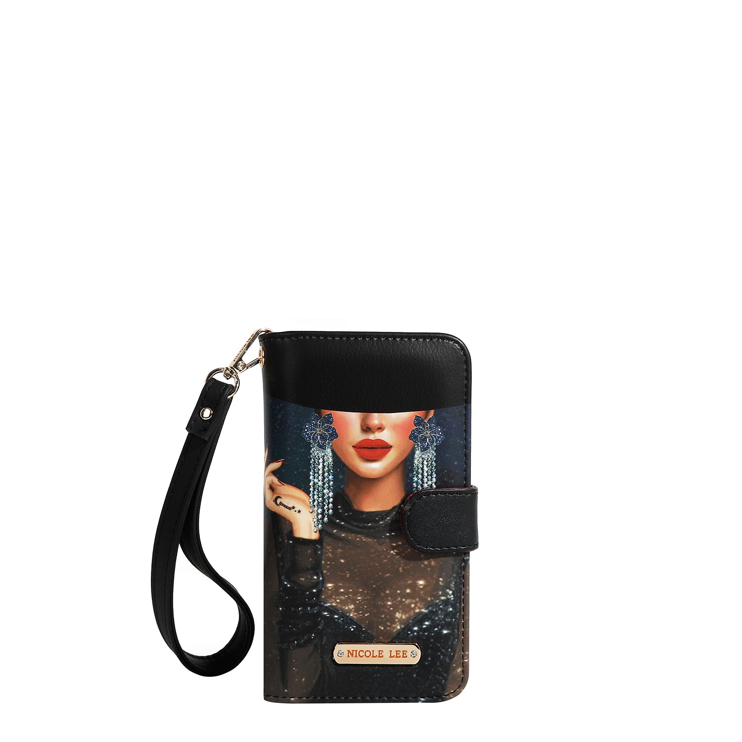 NL SIGNATURE PHONE CASE AND WALLET WRISTLET
