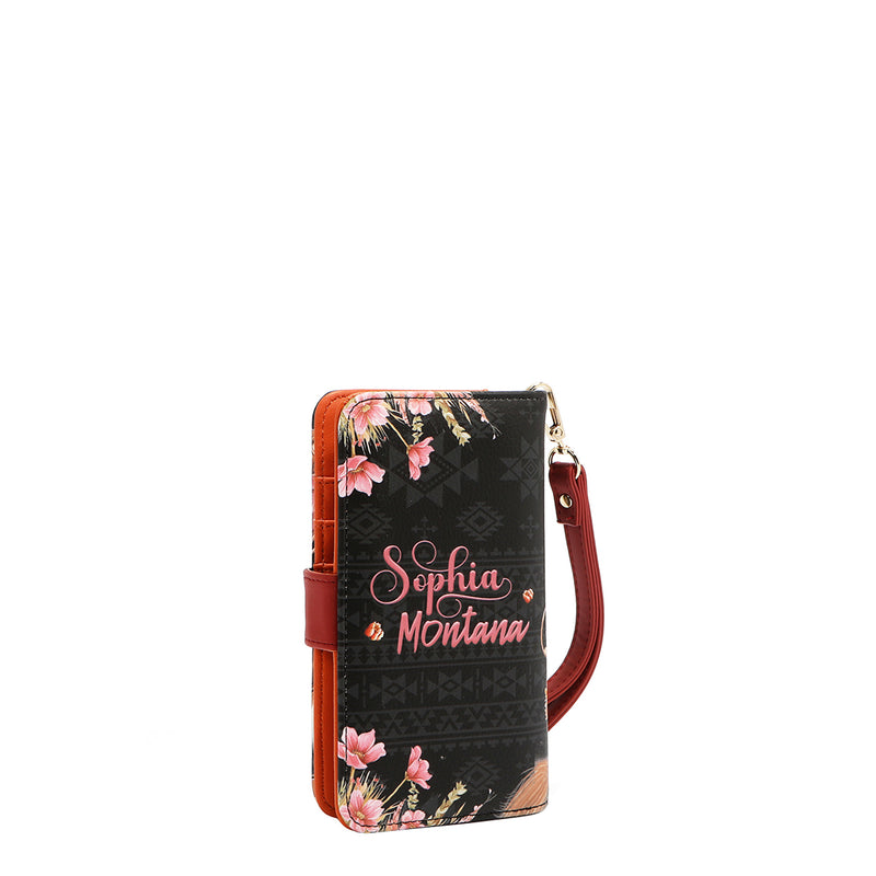 NL SIGNATURE PHONE CASE AND WALLET WRISTLET