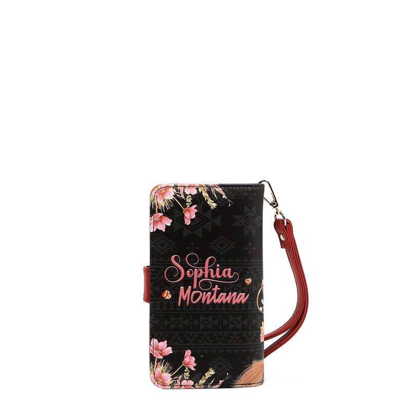 NL SIGNATURE PHONE CASE AND WALLET WRISTLET
