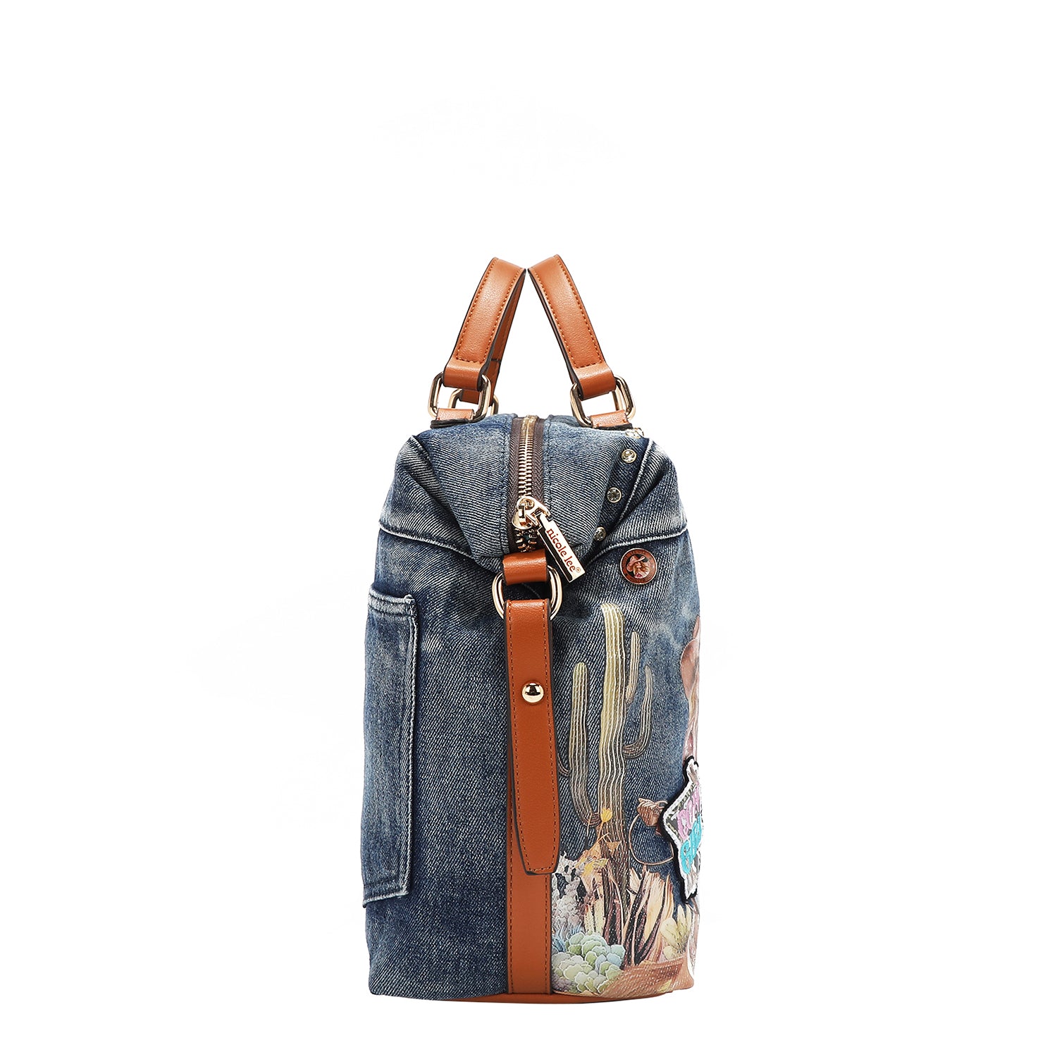SOFIA MONTANA DENIM SATCHEL BAG