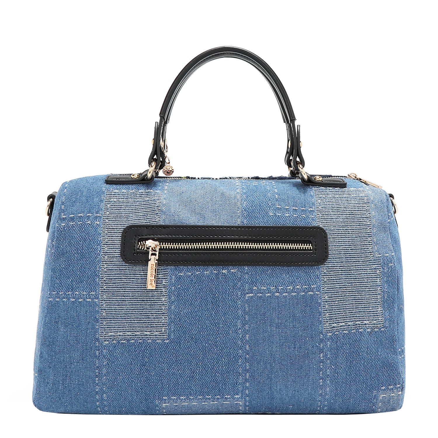 BOSQUE DE AMOR DENIM BOSTON BAG