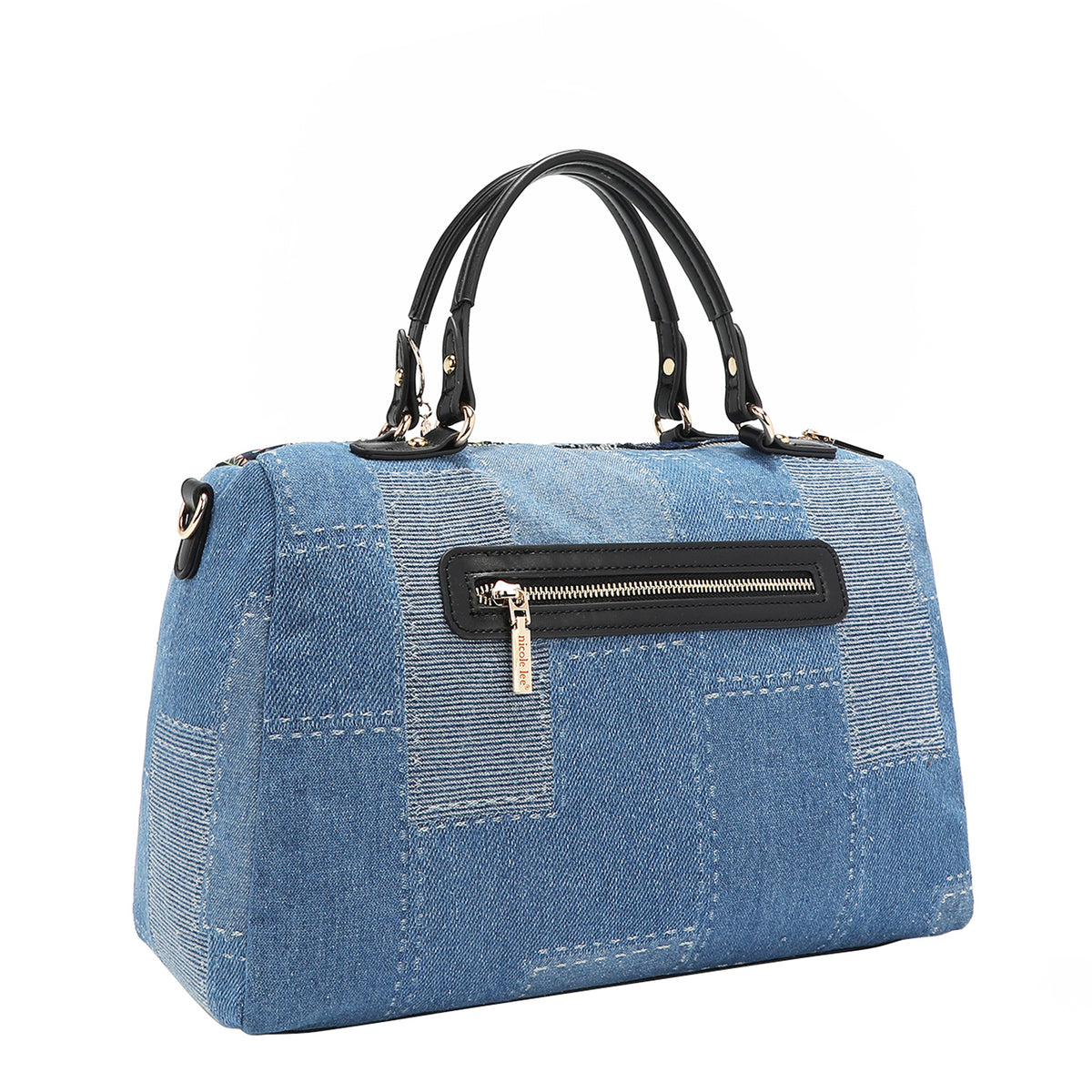 BOSQUE DE AMOR DENIM BOSTON BAG