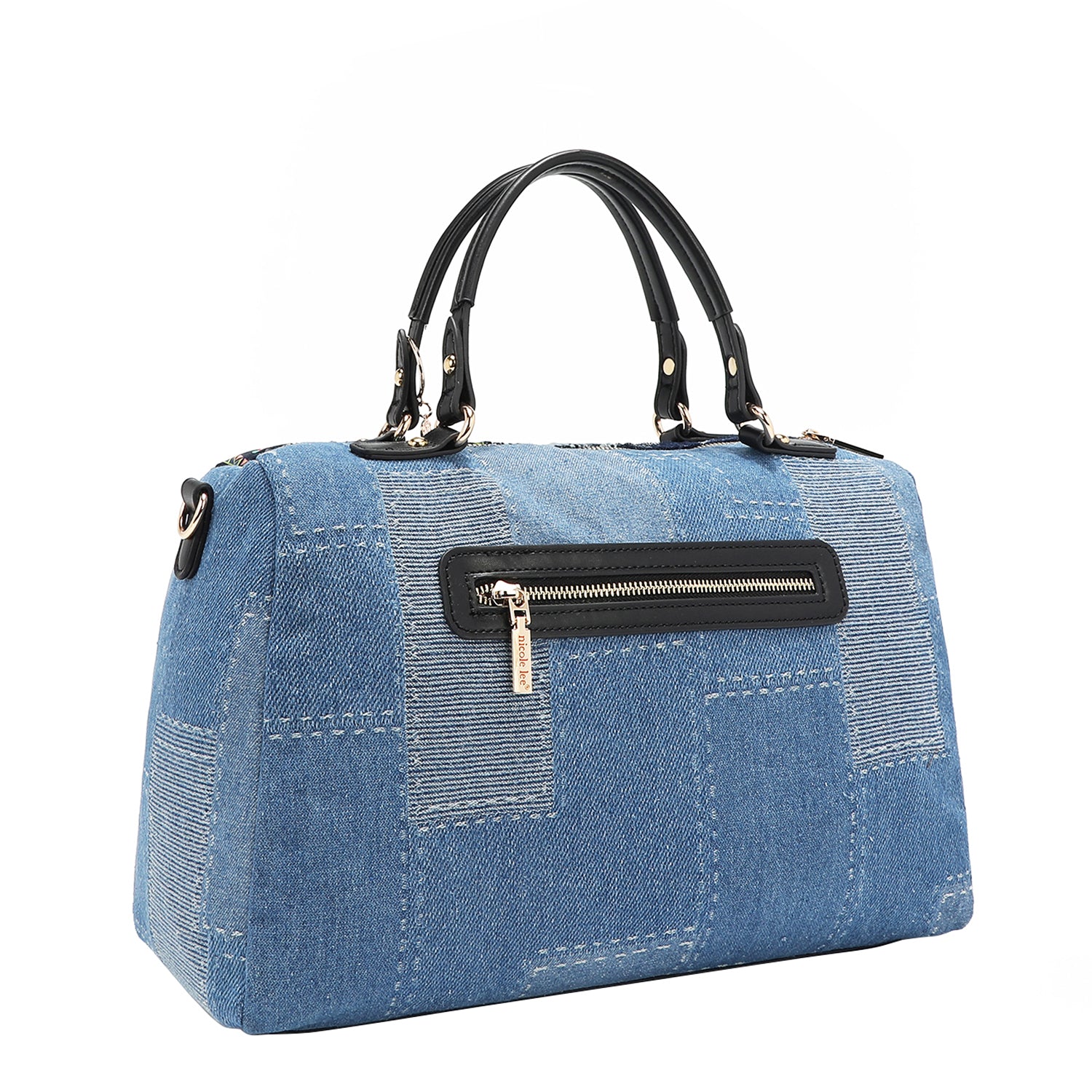 BOSQUE DE AMOR DENIM BOSTON BAG