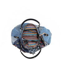 BOSQUE DE AMOR DENIM BOSTON BAG