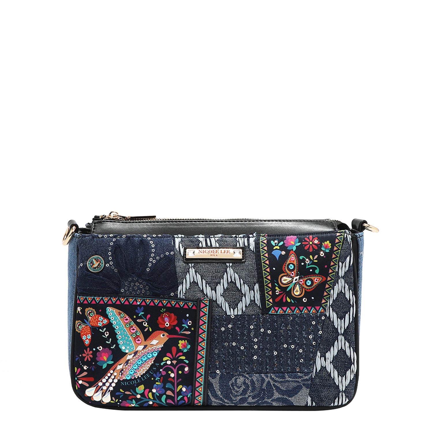 BOSQUE DE AMOR DENIM CROSSBODY