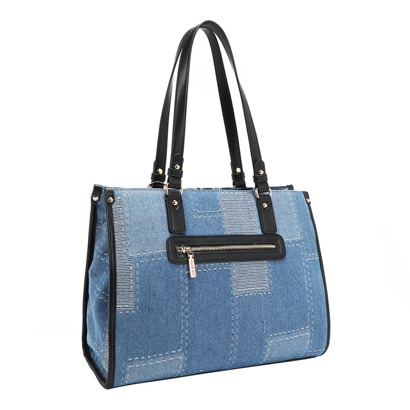 BOSQUE DE AMOR DENIM TOTE BAG