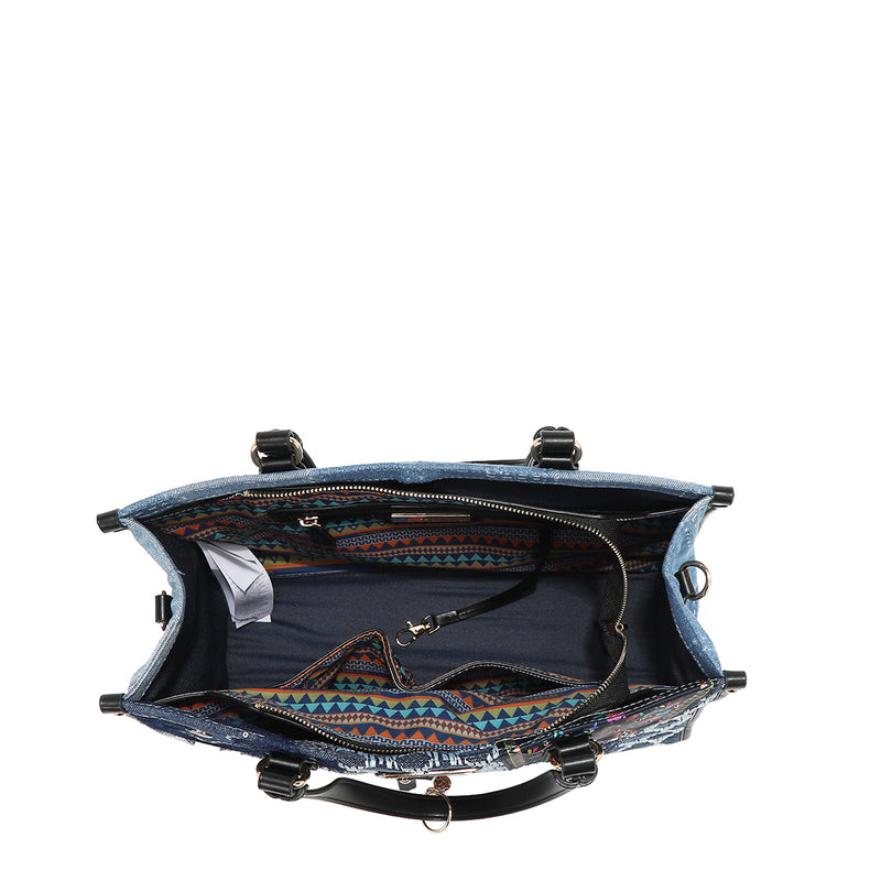 BOSQUE DE AMOR DENIM TOTE BAG