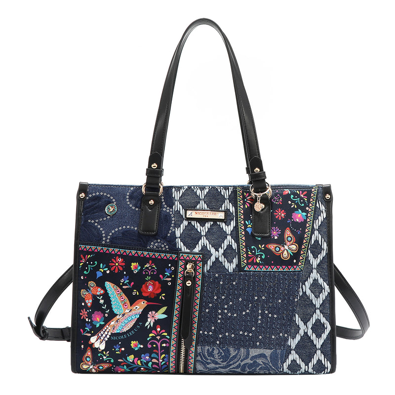 BOSQUE DE AMOR DENIM TOTE BAG