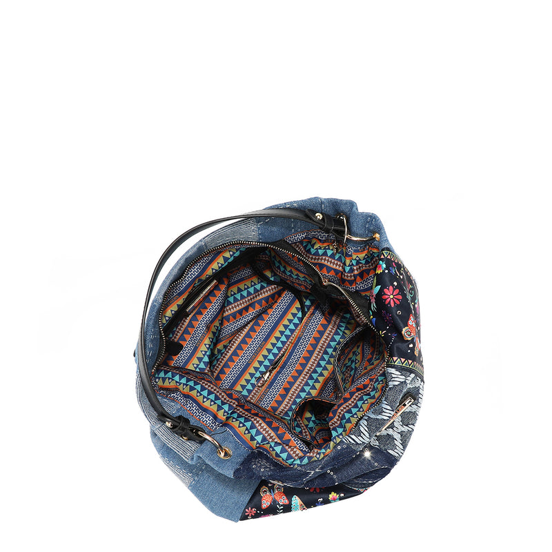 BOSQUE DE AMOR DENIM HOBO BAG