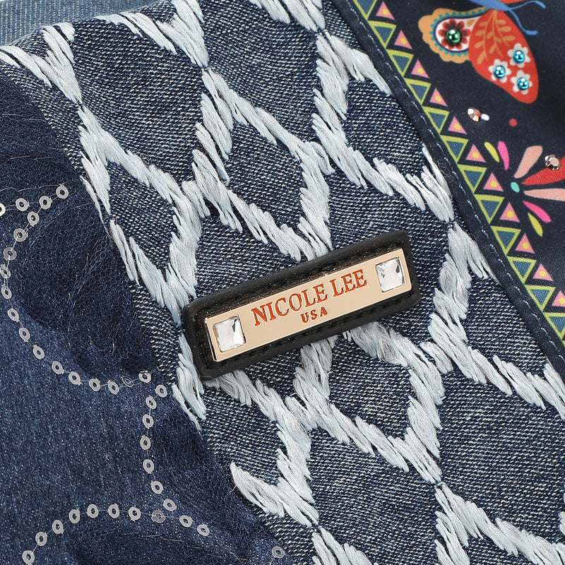 BOSQUE DE AMOR DENIM HOBO BAG
