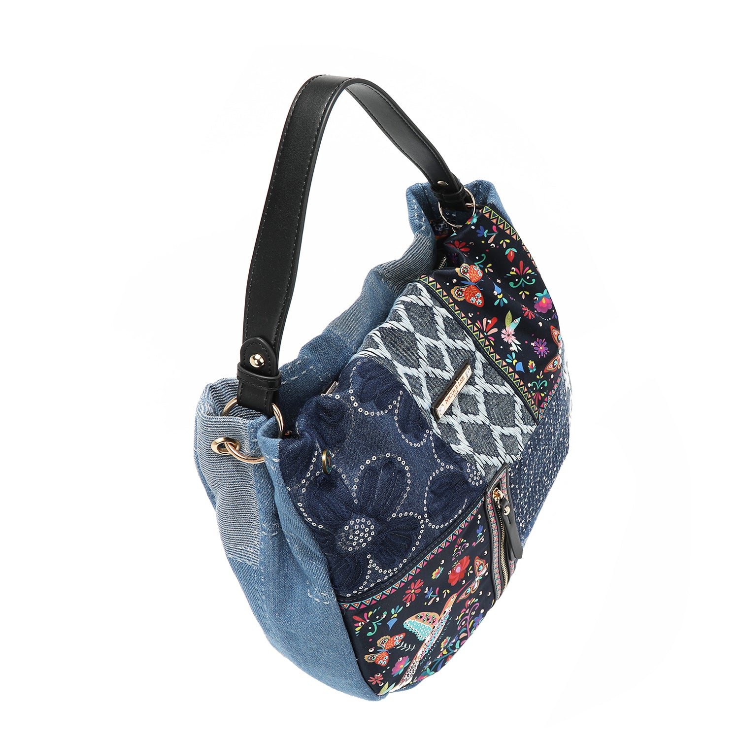 BOSQUE DE AMOR DENIM HOBO BAG