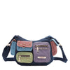 COLOR BLOCK DENIM CROSSBODY