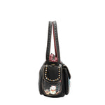 AKIKO LA BELLEZA DENIM SHOULDER BAG